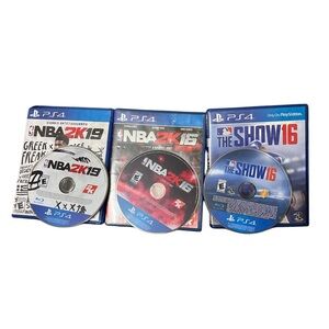 PS4 NBA 2K19 NBA 2K16  MLB The Show 16